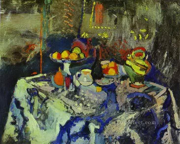 Naturaleza muerta con jarrón, botella y fruta c 1903 fauvismo abstracto Henri Matisse Pintura al óleo
